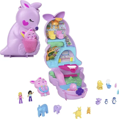 Mini Juguetes De Bolsillo Polly Bolso De Canguro 2 En 1 Co