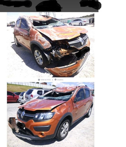 Sandero Stepway 1.6 8v Cambio Automatizado 2016 Venda Pecas