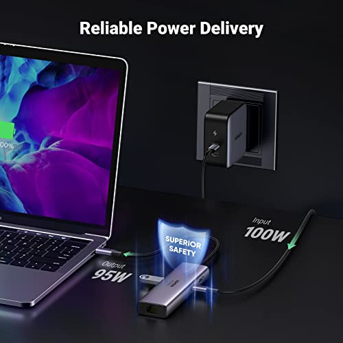 Hub Usb C Ugreen Con Ethernet, Adaptador Multipuerto 7 En 1