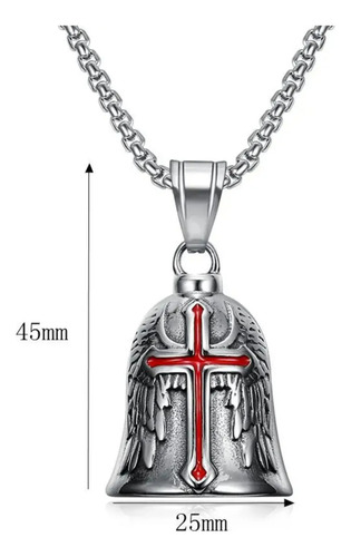 Collar Campana Bell Moto Biker Amuleto Regalo -