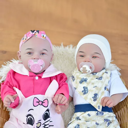 Bebês Reborn Gêmeos - Mon Petit Bebês Reborn