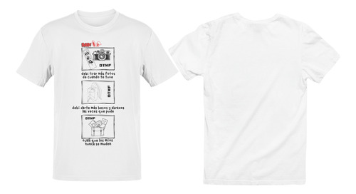 Playera Bad Bunny Dtmf - Frases Nostálgicas
