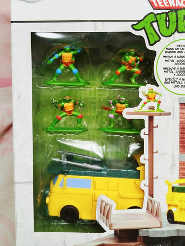 Turtle Lair Nano Scene Jada Toys Mini Figuras De Metal