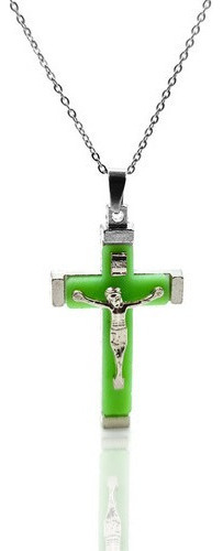 Collar Cruz Luminoso Religiosa + Estuche Dayoshop