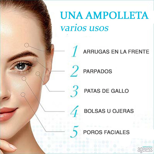Instantly Ageless 5 Ampolletas + Muestra Crema Antiedad. Todo Tipo De Piel Día/noche