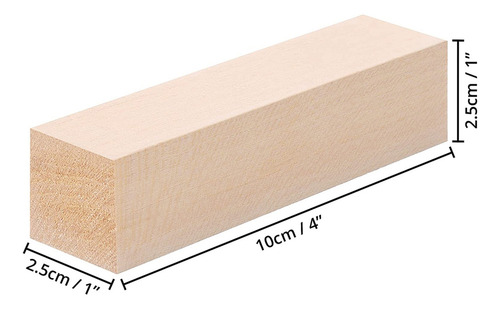Bloques Grandes De Madera Para Tallar (paquete De 10), 4 X 1