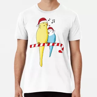 Remera Idea De Regalo De Budgie Christmas Bird Periquito Can