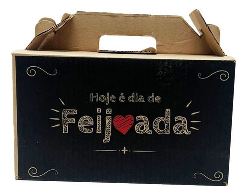 Caixa Papelão P/ Transporte Feijoada Preta 50 Unidades