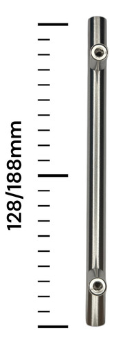Jaladera De Barra Hueca Para Muebles 7 1/4 Pulgadas Plateado