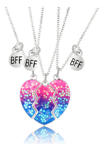 Collar Con Colgante De Medio Corazón Roto Para Mejor Amiga,