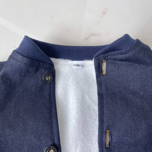 Imagen 6 de 7 de Chaqueta Para Mascotas De Jean Talla M