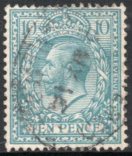 Reino Unido Sello Usado De 10 P. Rey George 5° Años 1912-22 