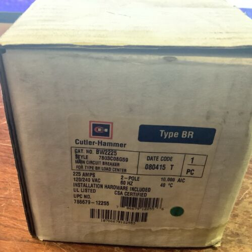 Cutler Hammer Bw2225 Molded Case Circuit Breaker 225a 12 Bby