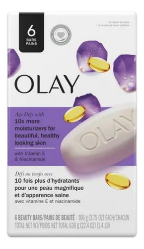 Barra D/baño Ultra Fresh Olay C/notas D/agua D/rosas 6barras