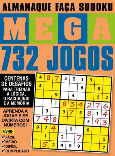 Almanaque Faça Sudoku Mega, de  On Line a. Editora IBC - Instituto Brasileiro de Cultura Ltda, capa mole em português, 2020