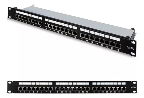 Patch Panel De 24 Puertos Utp Cat5  Rackeable 