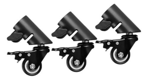 3x Ruedas De Ruedas De Trípode De Altavoces Rotatables Kit