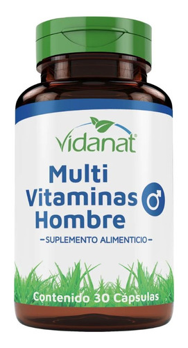 Multivitaminas Para Hombre Vidanat 30 Capsulas