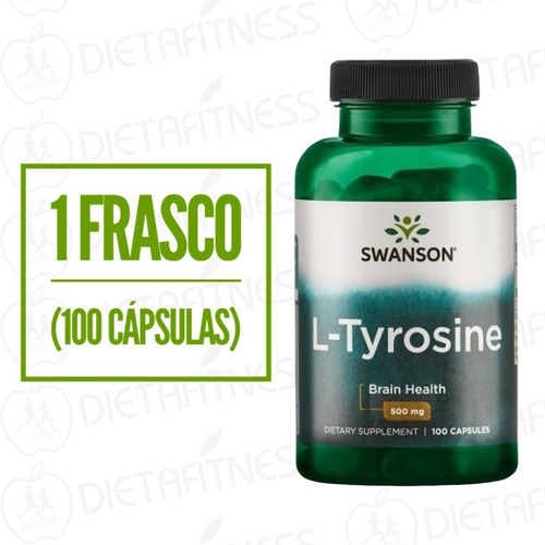 Imagen 2 de 2 de L Tirosina 500 Mg 100 Capsulas. Sistema Nervioso.