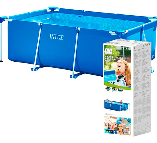Piscina Intex Estructural 3834 L Rectangular 300x200 El Rey