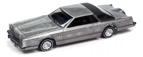 Lincoln Continental Lowrider 1:64 Auto World Plata