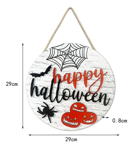Letrero De Puerta Letrero De Halloween Decorativo De Madera