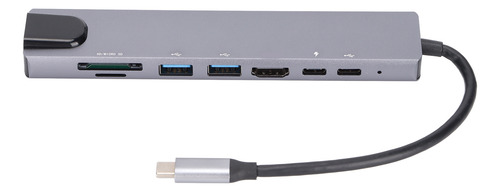 Adaptador Usb C, Hub Multipuerto, Tipo 8 En 1, A Multimedia