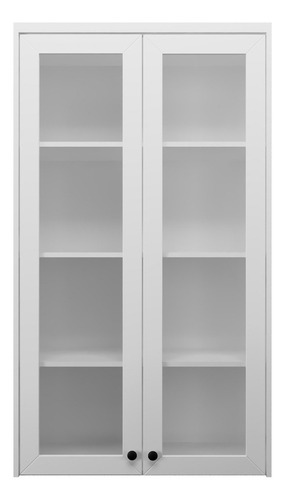 Cristaleira 80cm 2 Portas Com Vidro Cozinha Sevilha De