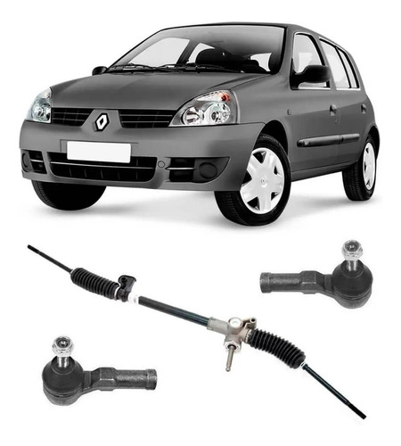 Caixa Direção Mecânica+ Terminal Clio 2009 2010 2011 2012 13