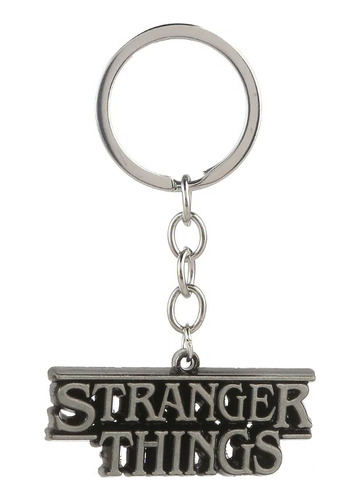 Llavero Stranger Things Metal Letras Logo 