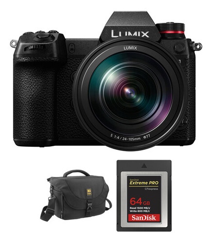 Kit Panasonic Lumix S1 Cámara Sin Espejo Lente 24-105mm Y A