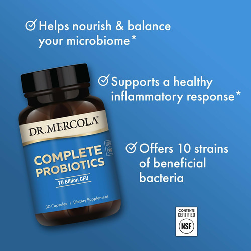Dr. Mercola Probióticos Completos 70b Cfu 30 Cápsulas