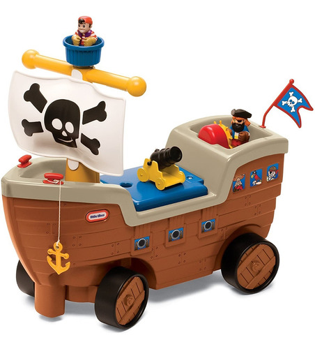 Little Tikes Play 'n Scoot Barco Pirata Sonidos Y Accesorios