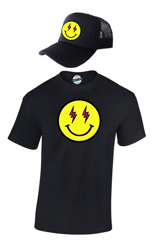 Combo Camiseta Gorra J Balvin Musica Algodon 100%