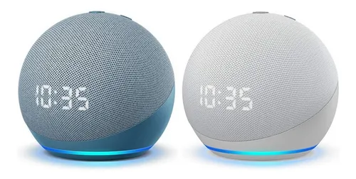 Echo Dot (4ta Generación), Parlante inteligente con Alexa + Reloj