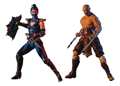 Mortal Kombat Figuras Mcfarlane Kitana Y Baraka, Usados