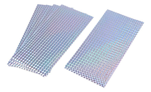 5 Unids / Set Durable Color Brillante Película Plata Plata
