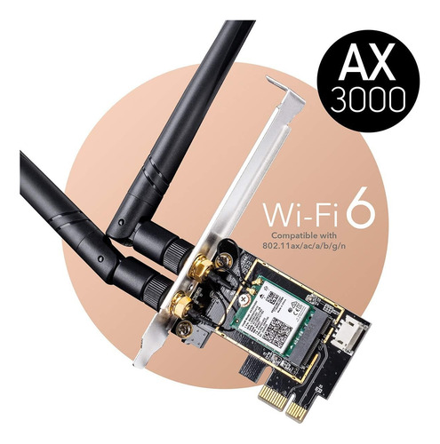 Tarjeta Red Cudy Ax3000 Wi-fi 6e Bluetooth 5.2 Pci-e Divisa