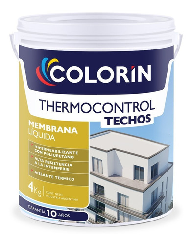 Thermocontrol Techos Membrana Liquida Colorin 1kgs
