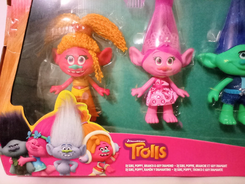 Cuatro Figuras Pelicula Trolls Set 4 Pack Dreamworks Cerrado (Usado)
