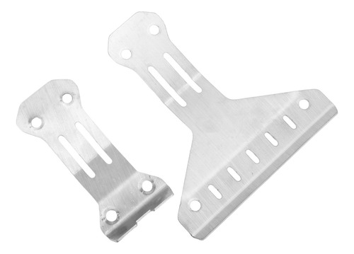 Cuerpo Delantero Y Trasero Plateado Rc Chassis Armor De Acer