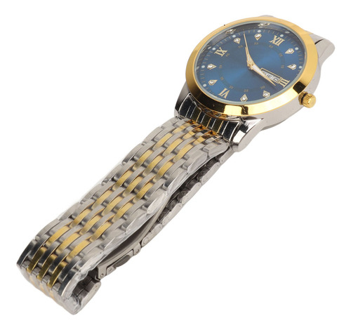 Reloj Day Date Para Hombre, De Cuarzo, Impermeable, Casual,