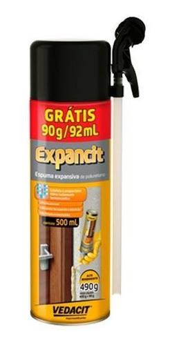 Imagem 1 de 1 de Espuma Expansiva De Poliuretano Expancit 500 Ml Vedacit