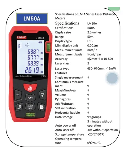 Medidor De Distancia Lm50a