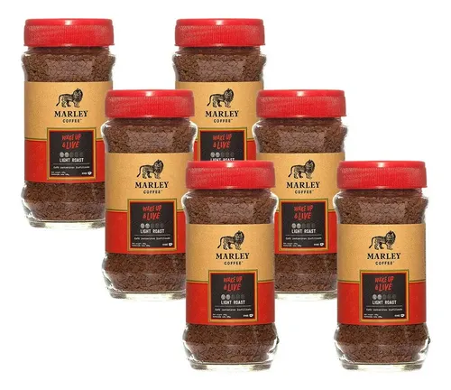 Pack 6x Café Liofilizado Wake Up And Live Marley Coffee