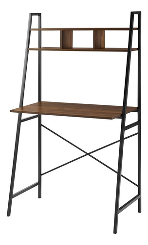 Walker Edison Industrial Wood And Metal X-back Ladder Desk E