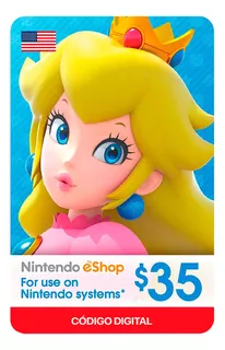 Gift Card Nintendo E-shop $35 Código Digital