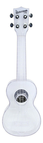 Ukulele Composite Soprano Transparente Con Funda Color Blanco