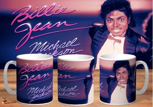 Taza De Ceramica Michael Jackson Billie Jean 4k Art 01