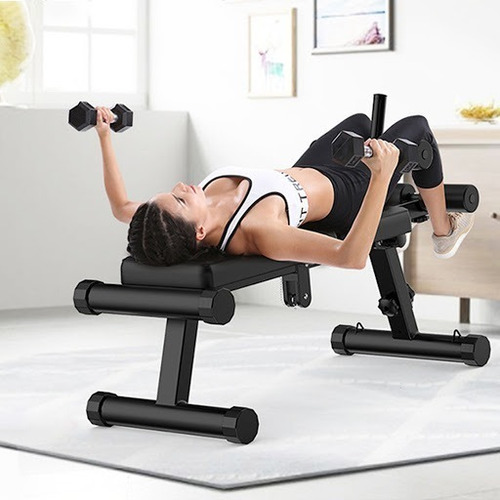 Imagen 5 de 10 de Banca Multifuncional Pesas Pectorales Silla Múltiples Gym